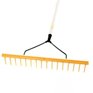 16P® Polypropylene Soil/Bunker Landscaping Rake