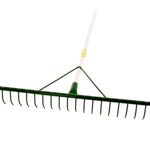 18E "THE LANDSCRAPER" Steel Landscaping Rake with Back Edge