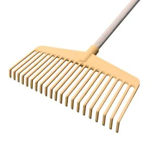 21LS Polypropylene Lawn Comb with Shorter Handle